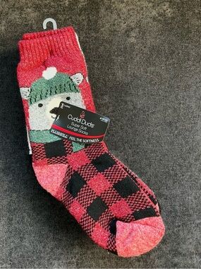 NEW Cuddl Duds Holiday Lounge Socks 3 Pack